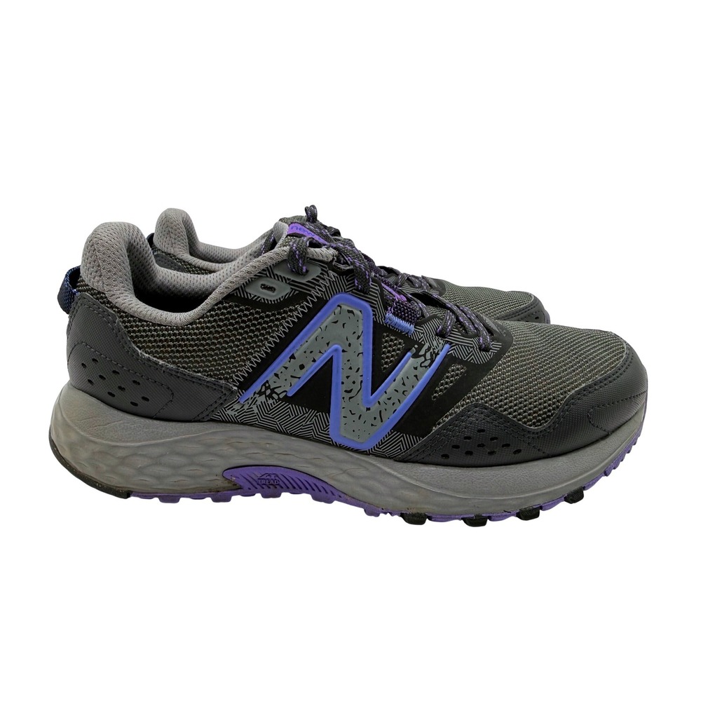 New Balance T410 Trail Running Shoes Womens 9 Grey Purple Excellent All Terrain